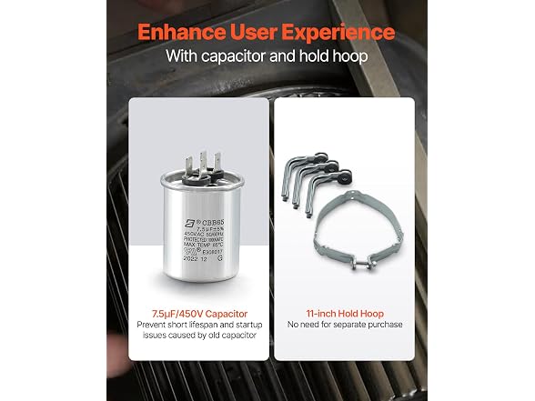 1/2HP Furnace Blower Motor, 208/230V 2.7Amps