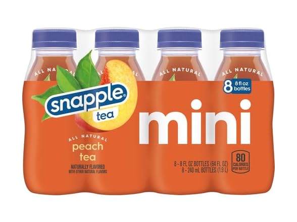 Snapple Peach Tea, 8 fl oz recycled