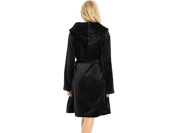 U2SKIIN Women Hooded Plush Fleece Robe