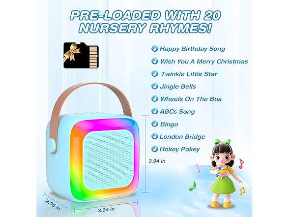 TAEMVV Mini Karaoke Machine for Kids