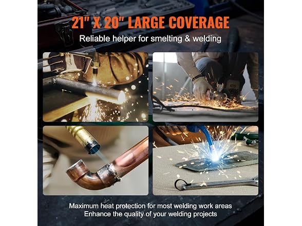 Carbon Felt Welding Blanket 6 Pack, 21" x 20"