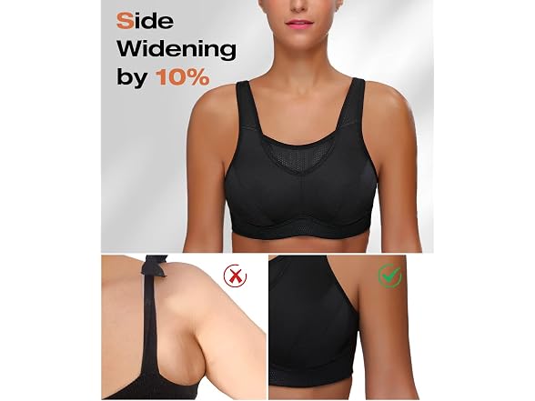 Wingslove Women (34DDD) High Impact Sports Bra