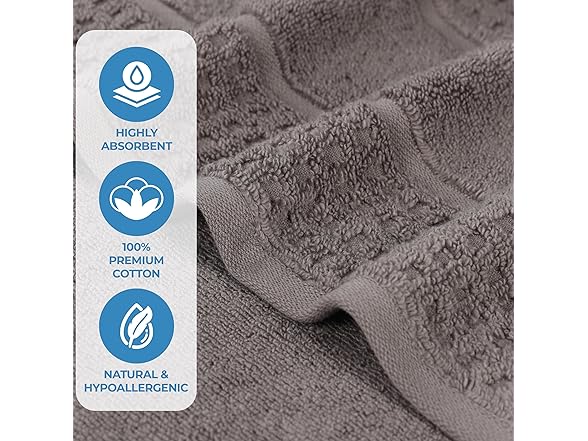 Superior 12PC Napa Face Towels