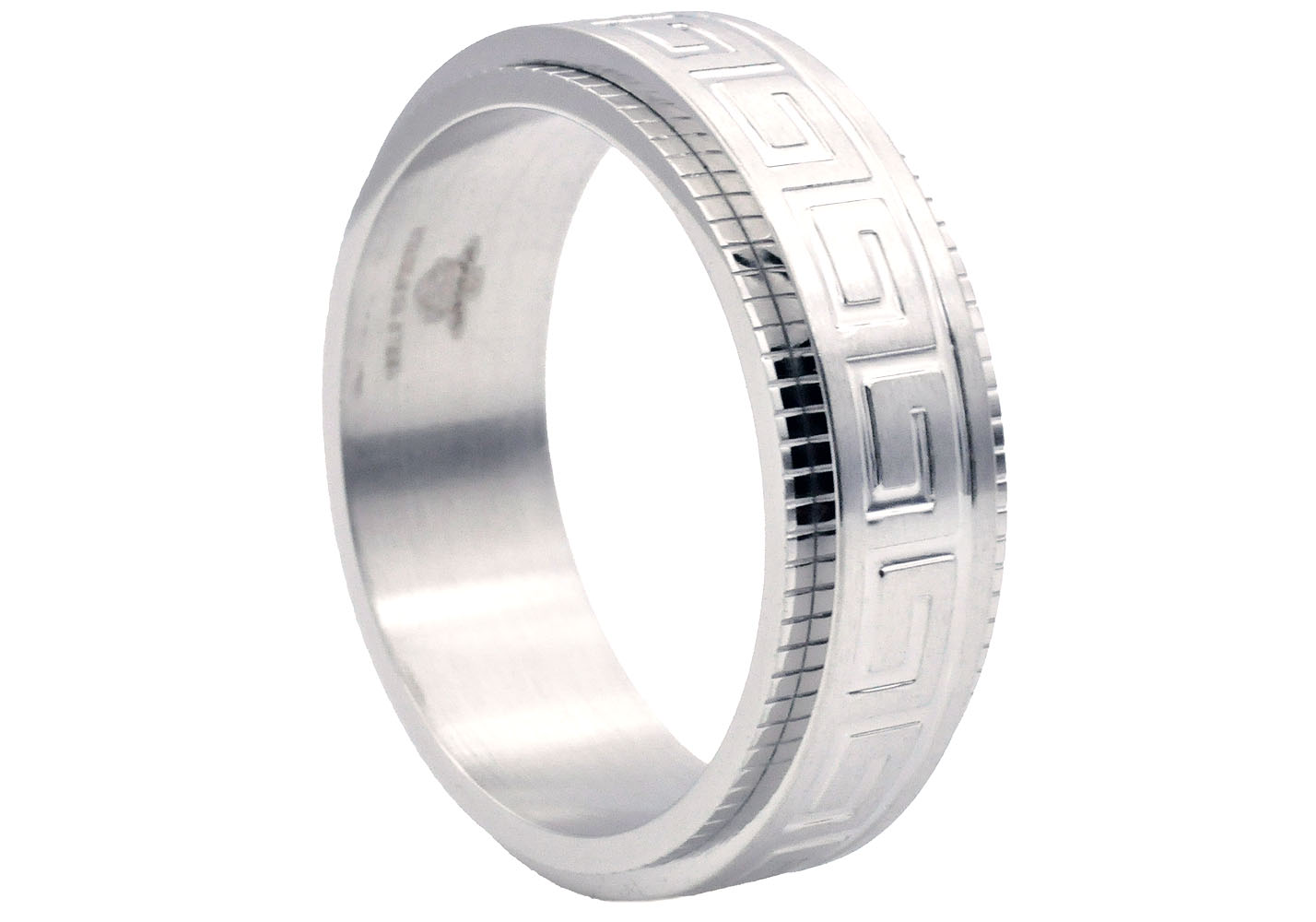 Greek Key Spinner Ring - Gallery 7