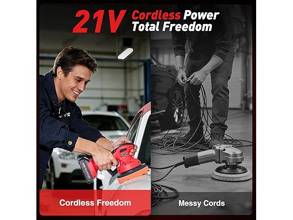 Avhrit Cordless Car Buffer Polisher Kit