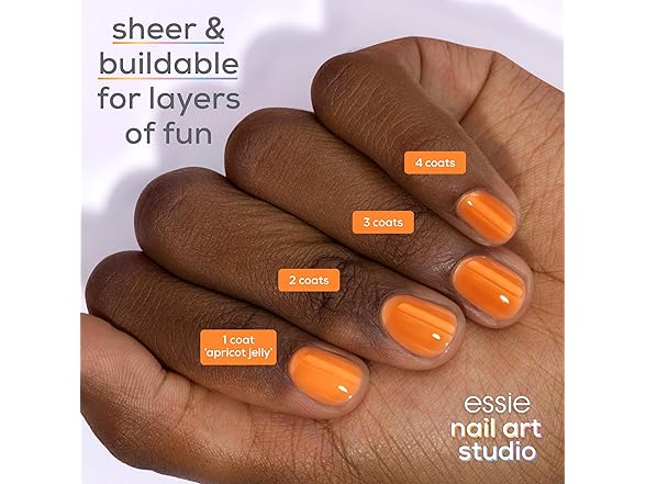 essie Nail Art Studio Jelly Gloss Polish Apricot Jelly