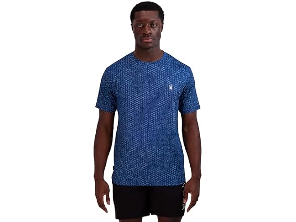 Spyder Men Short Sleeve Rashguard – Quick-dry Top