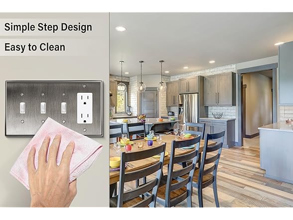 Wall Plate Triple Toggle Heirloom Silv