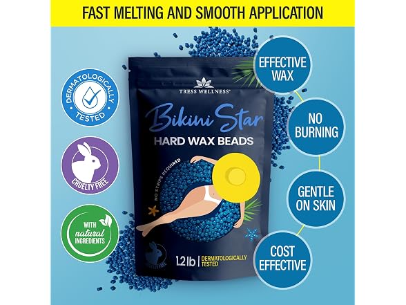Tress Wellness Bikini Star Wax Beads 1.2lb