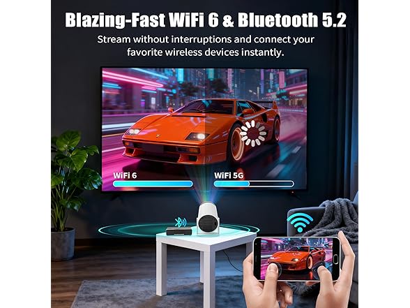 LJYT 1080P Portable Projector