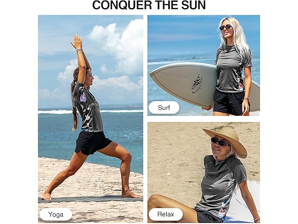 Kanu Surf Women's Charcoal Rashguard (XL)