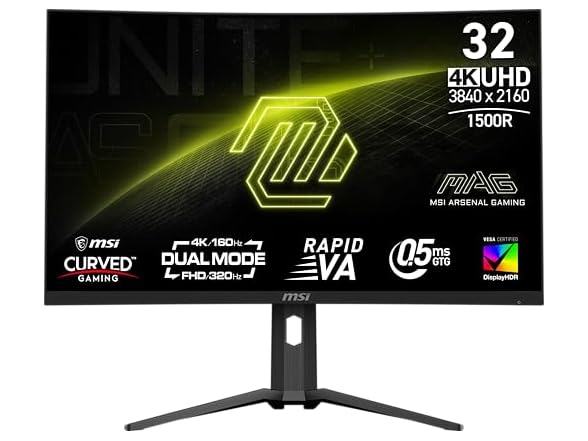MSI 31.5" Curved UHD Monitor | MAG 321CUPDF
