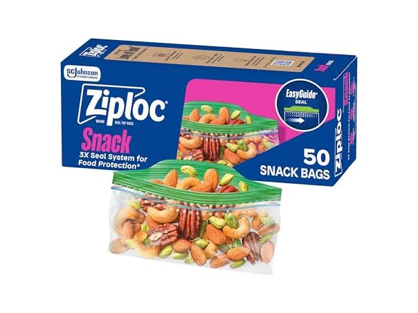 $1.99, Was $3.16, 37% Off! Ziploc Ziploc Snack Bags, Easy Open and Close, dealfomo