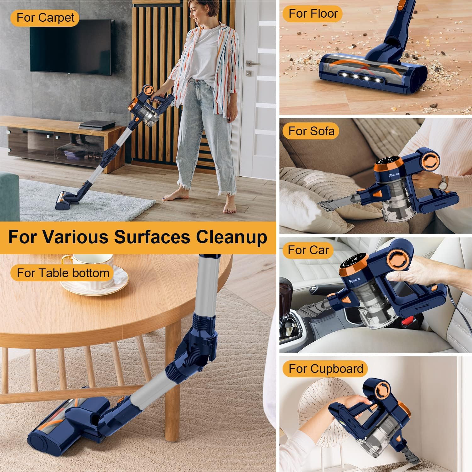 Nicebay 4 in 1 Lightweight Cordless Vacuum - Gallery 14