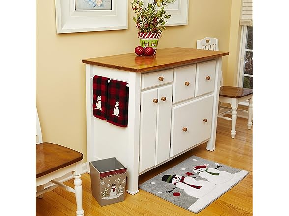Woodland Winter Snowman Hand Towels