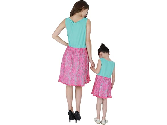 Yming Girls (7-8 Years) Mommy Me Dresses Dress
