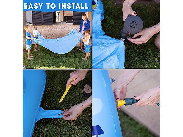 Zone Tech PA0008 Inflatable Shark Sprinkler for Kids