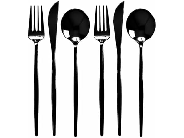 Opulence Collection Plastic Flatware Set