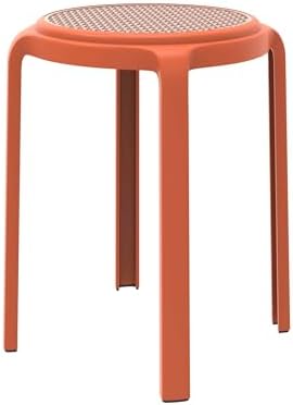 LeisureMod TSR13OR Teresse Dining Stool Orange