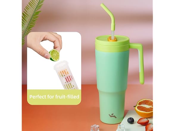 Konokyo 40 oz Tumbler with Handle Dark Blue