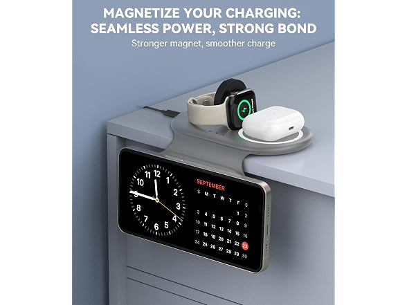 Consasy 3 in 1 Foldable Wireless Charger, Magnetic 3 i
