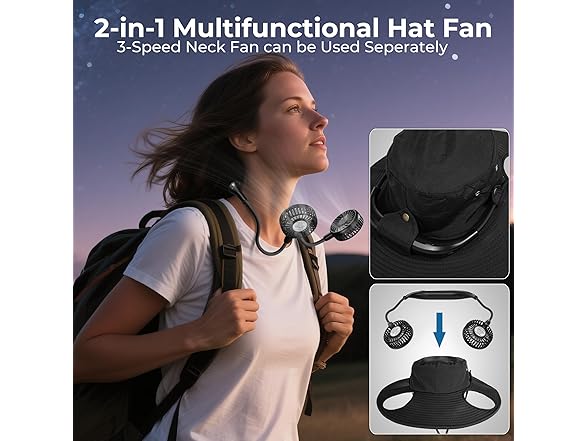 COMLIFE Sun Hat with Fan