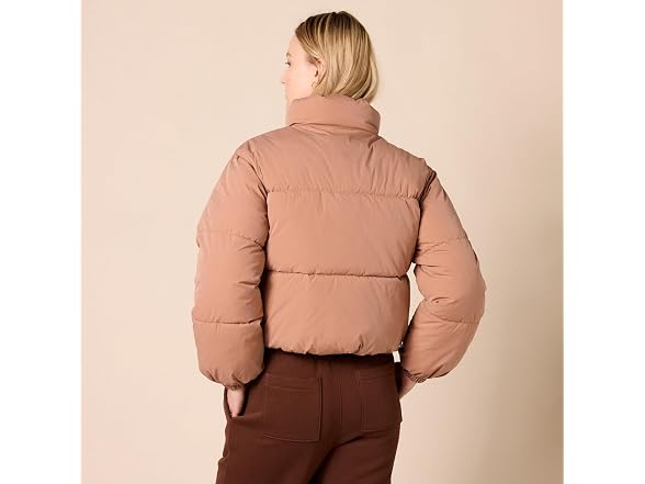 Amazon Essentials Women Crop Puffer Jacket (Small)