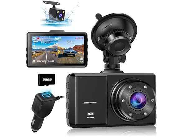 SPADE Dash Cam Front and Rear