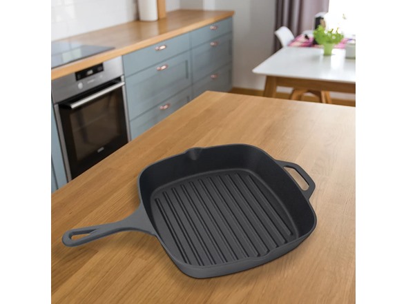 Jim Beam Cast Iron Square Grill Pan