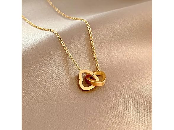 Paradise Gold Double Heart