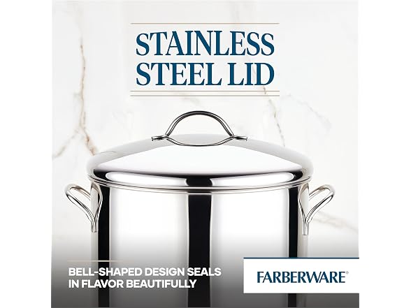 Farberware Large Stainless Steel 16 Quart Stock Pot 