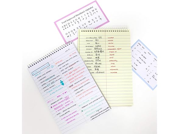 BAZIC 80-Sheet Gregg Ruled Steno Book