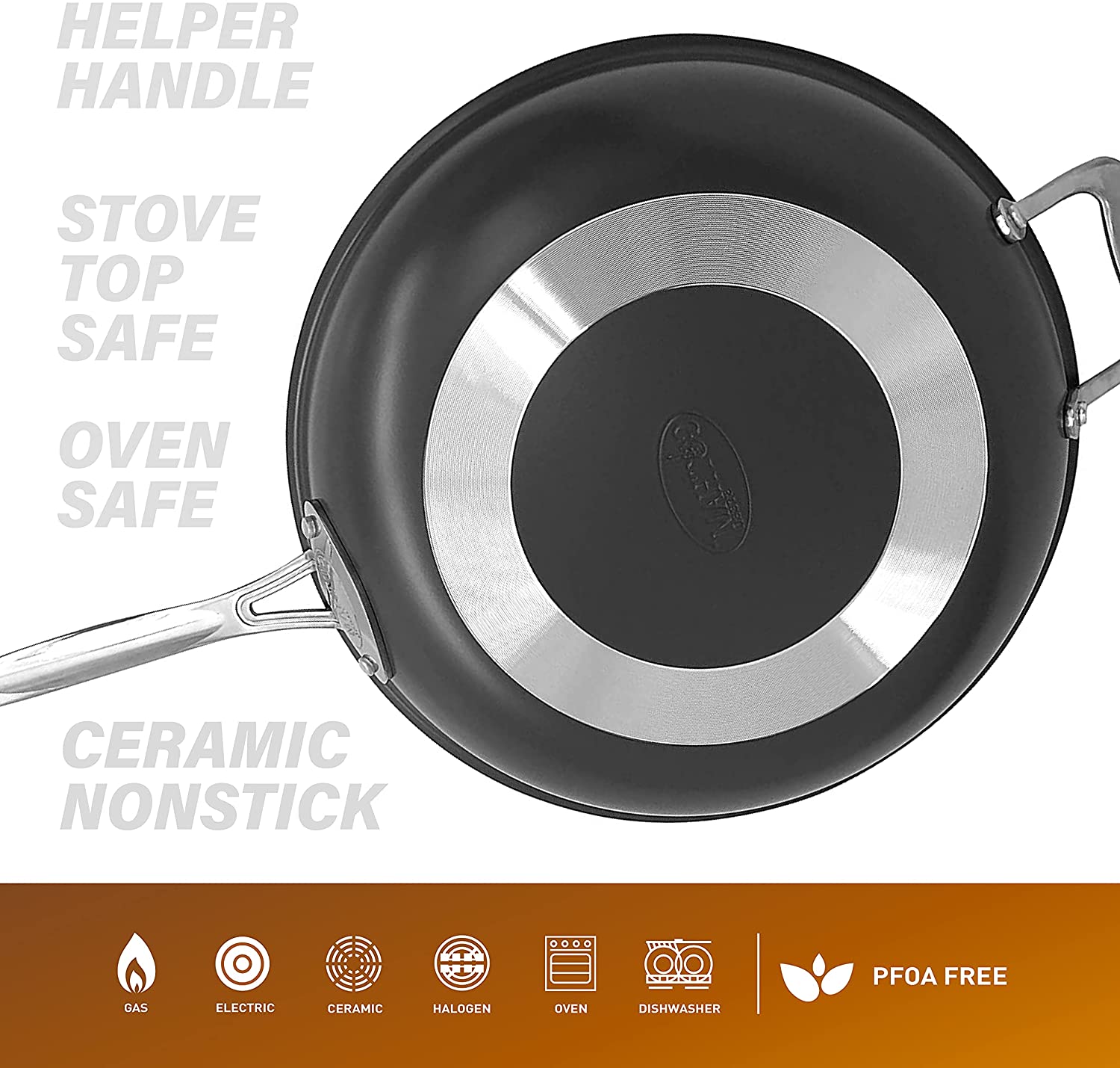 1, 2 or 3-PK Diamond 12" Skillet - Gallery 10