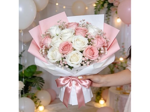Pink Satin Ribbon 1"x4 Rolls Gift Wrap
