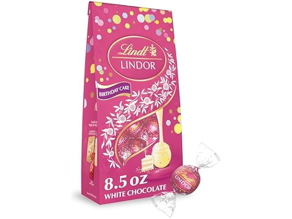 $4.99, Was $8.98, 44% Off! Lindt Lindor Birthday Cake White Truffle dealfomo