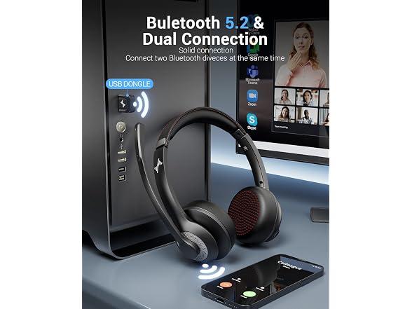 Wireless Headset with Mic
