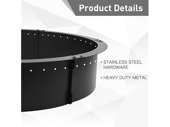 Outafurnia 40 inch Fire Pit Ring
