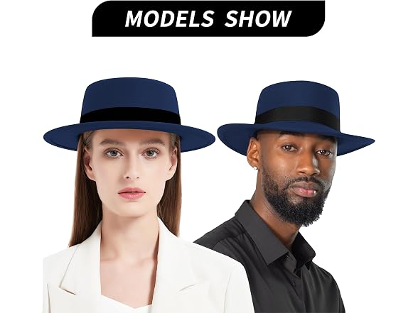 WRTTR Flat Fedora Hat
