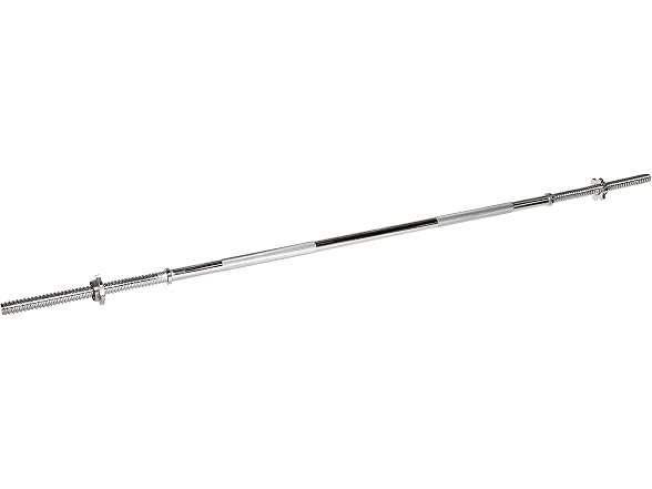 Fitvids 5 FT Standard Barbell, Star Locks, Chrome