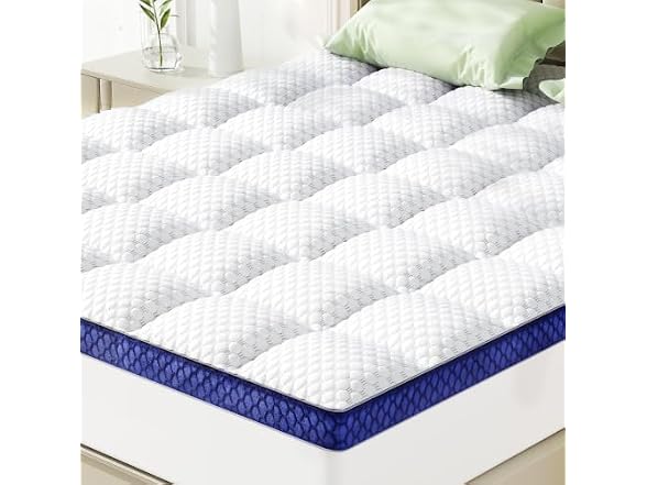 BEDELITE 3" Topper, White & Blue