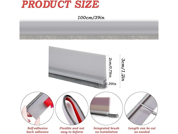 Xbaiyanr Door Sweep for Bottom of Door