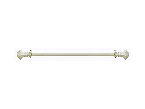 Achim Buono II Bach 28-in to 48-in Antique Gold Steel Single Curtain