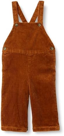 Amazon Essentials x Sofia Grainge Toddler Boys' Corduroy Bib Overall, Caramel, 3T