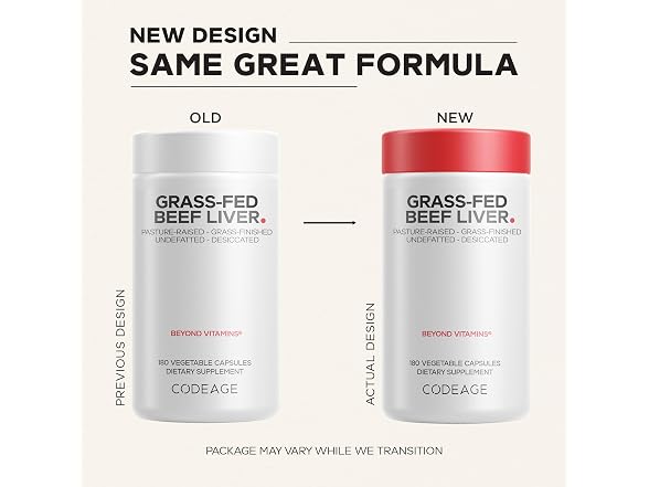 Codeage Grass-Fed Beef Liver 180 Caps