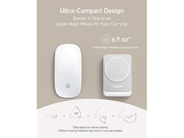 Anker MagSafe 3-in-1 Qi2 15W MagGo Foldable Wireless Charging Station