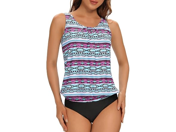 Bikinx Girls (10-12) Blouson Tankini Two Swimsuit
