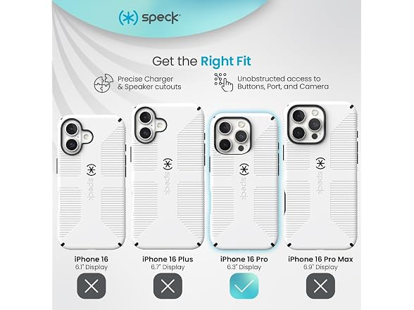 Speck CandyShell Grip Case - iPhone 16 Pro Slim MagSafe