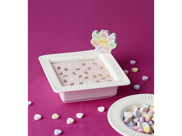 Lenox  Profile Poppers Square Bowl & Heart Candy Set