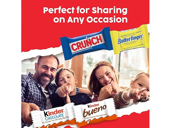 Butterfinger Kinder Bueno Crunch Variety