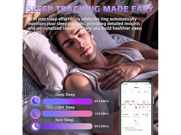 Activity Tracker Ring for Men - Size 7